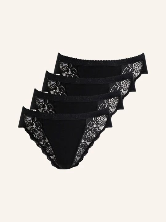 Zdjęcie produktu Sloggi Slipy Chic, 4 Szt. schwarz CZARNY