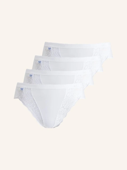 Zdjęcie produktu Sloggi Slipy Chic, 4 Szt. weiss BIAŁY