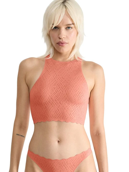 Zdjęcie produktu Sloggi Top "Zero Feel" w kolorze brzoskwiniowym rozmiar: XL
