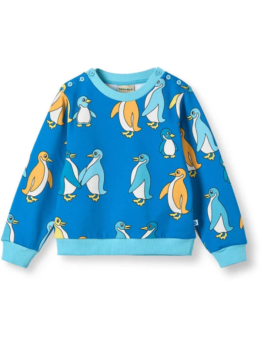 Zdjęcie produktu Småfolk Bluza "Dayton" w kolorze niebieskim rozmiar: 98/104