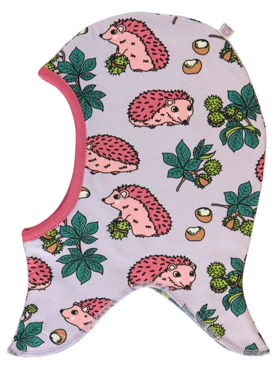 Zdjęcie produktu Småfolk Dwustronna kominiarka w kolorze fioletowym ze wzorem rozmiar: 52-54 cm