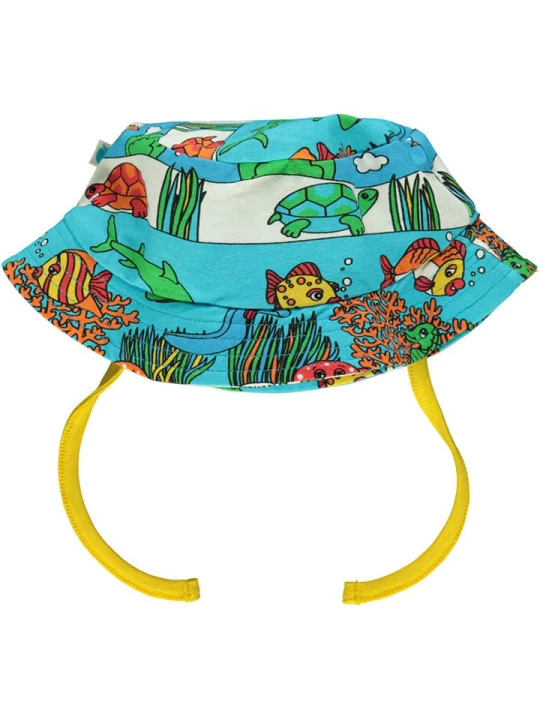 Zdjęcie produktu Småfolk Kapelusz "Underwater Landscape" w kolorze turkusowym rozmiar: 54-56 cm
