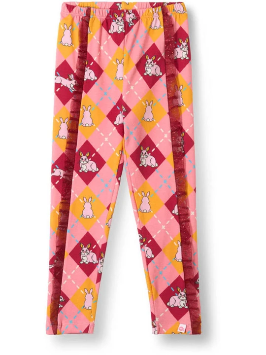 Zdjęcie produktu Småfolk Legginsy "Vilberie" w kolorze jasnoróżowym rozmiar: 110 / 116
