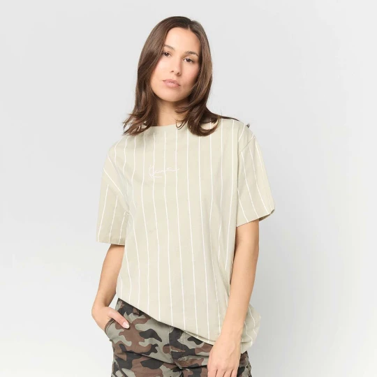Zdjęcie produktu Small Signature Essential Pinstripe OS Tee Karl Kani beż