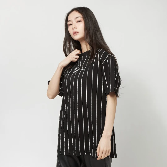 Zdjęcie produktu Small Signature Essential Pinstripe OS Tee Karl Kani czarny