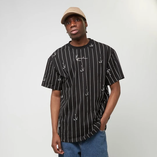 Zdjęcie produktu Small Signature Logo Pinstripe Tee Karl Kani czarny