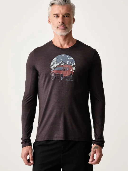 Zdjęcie produktu Smartwool longsleeve męski z wełną merino brązowy