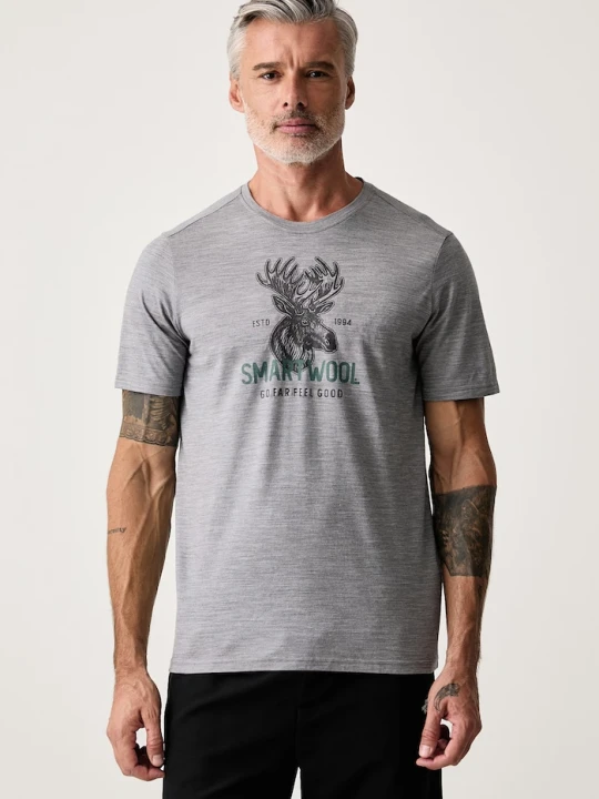 Zdjęcie produktu Smartwool T-shirt męski z wełną merino szary