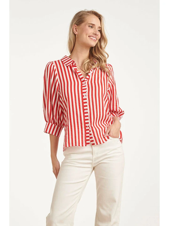Zdjęcie produktu Smashed Lemon Bluzka w kolorze czerwono-białym rozmiar: L