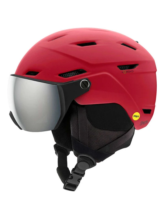 Zdjęcie produktu SMITH Kask narciarski "Survey Mips" w kolorze czerwonym rozmiar: 48-56 cm