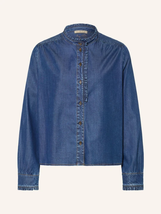 Zdjęcie produktu Smith & Soul Bluzka Jeansowa Z Falbankami blau GRANATOWY