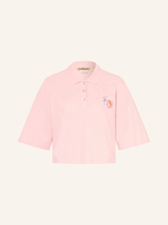 Zdjęcie produktu Smith & Soul Koszulka Polo Z Pikowanym Wzorem I Ozdobnymi Perełkami rosa RÓŻOWY