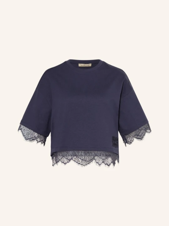 Zdjęcie produktu Smith & Soul Koszulka Z Koronką blau GRANATOWY