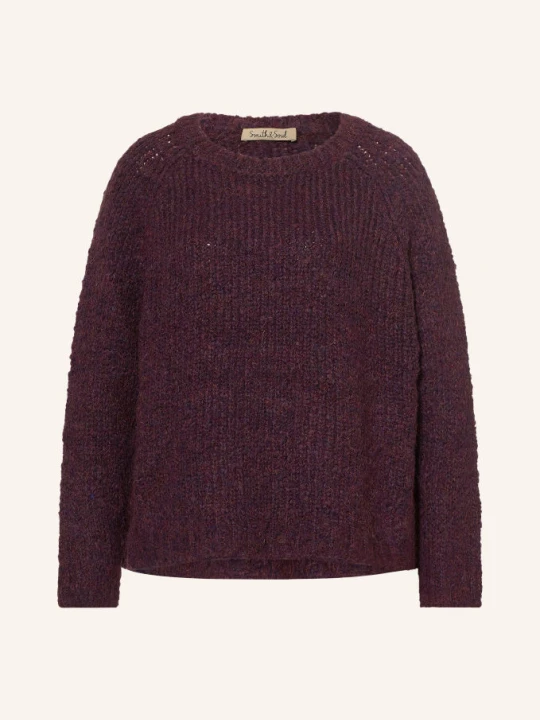 Zdjęcie produktu Smith & Soul Sweter Z Alpaki lila CIEMNOCZERWONY