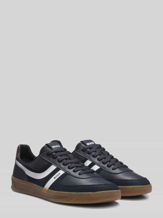 Zdjęcie produktu Sneaker Low z paskami w kontrastowym kolorze Boss