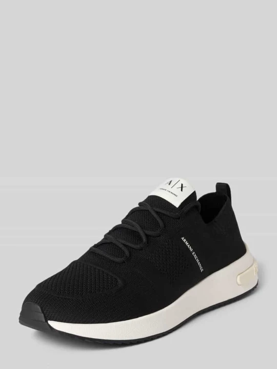 Zdjęcie produktu Sneakers w fasonie wsuwanym model 'DUSSELDORF' Armani Exchange Czarny