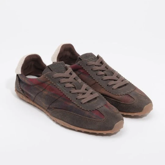 Zdjęcie produktu Sneakersy 13 29 z zamszu i tkaniny w kratę BIMBA Y LOLA CHOCOLATE
