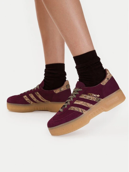 Zdjęcie produktu Sneakersy adidas Handball Spezial Bold KH9812 Bordowy