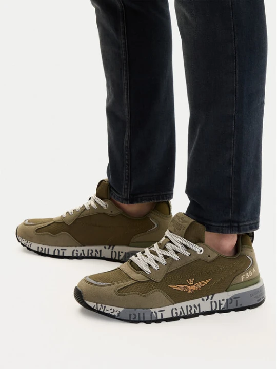 Zdjęcie produktu Sneakersy Aeronautica Militare 261SC0276UCT04327 Zielony
