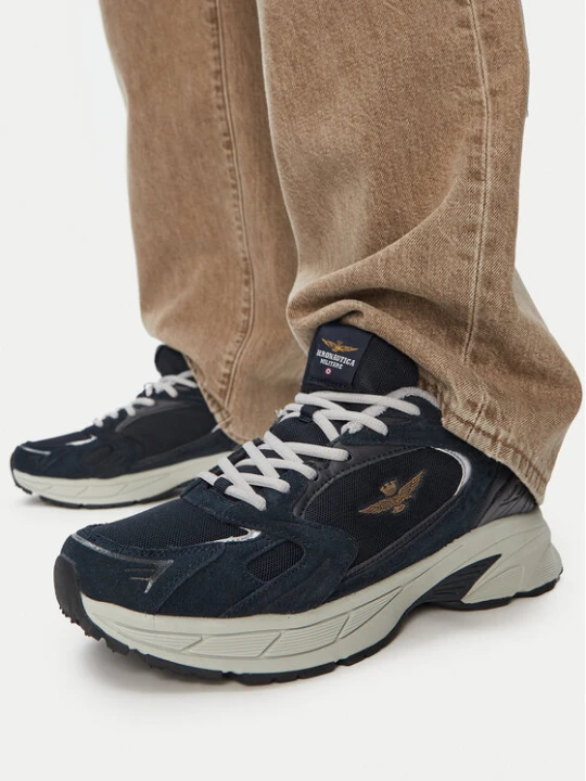 Zdjęcie produktu Sneakersy Aeronautica Militare 261SC0301UCT03500 Granatowy