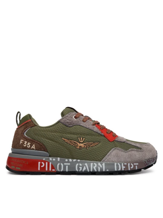 Zdjęcie produktu Sneakersy Aeronautica Militare 262SC0276UCT03546 Zielony ciemny