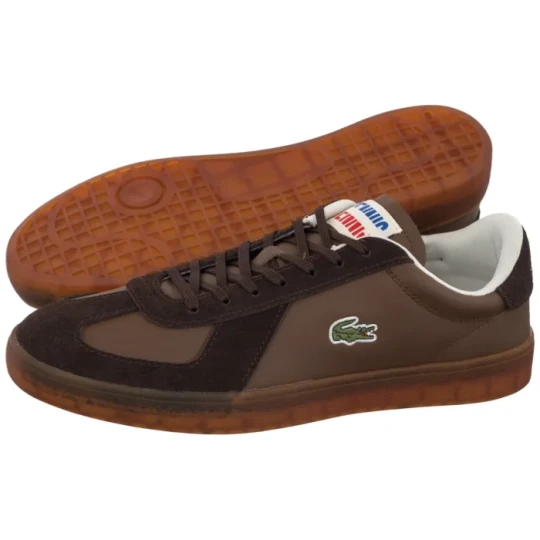 Zdjęcie produktu Sneakersy Baseshot Pro 126 1 SMA Dk Brw / Gum- Leather 751SMA0077.031 (LC469-a) Lacoste