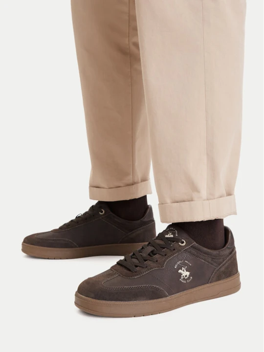 Zdjęcie produktu Sneakersy Beverly Hills Polo Club CEO-ALESS MP40 Brązowy ciemny