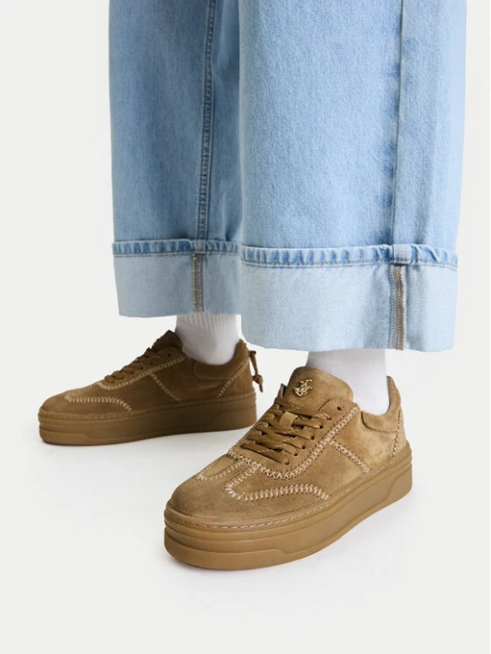 Zdjęcie produktu Sneakersy Beverly Hills Polo Club EO-WI16-MALMO-01 Beżowy ciemny