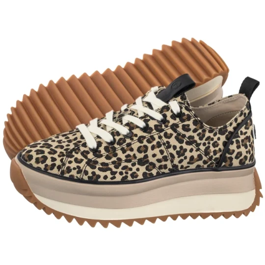 Zdjęcie produktu Sneakersy Beżowe / Brązowe 1-23731-41 360 Leopard (TM381-d) Tamaris