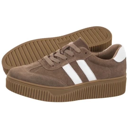 Zdjęcie produktu Sneakersy Beżowe DP6776 / 25 BE WH (FO138-b) Filippo