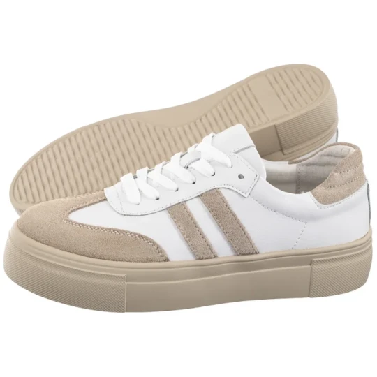 Zdjęcie produktu Sneakersy Białe / Beżowe DP6841 / 25 WH BE (FO139-a) Filippo