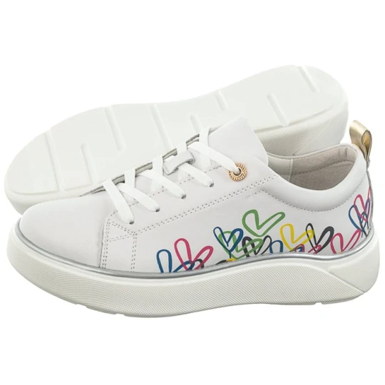 Zdjęcie produktu Sneakersy Białe DP4480 / 24 MLT (FO86-a) Filippo
