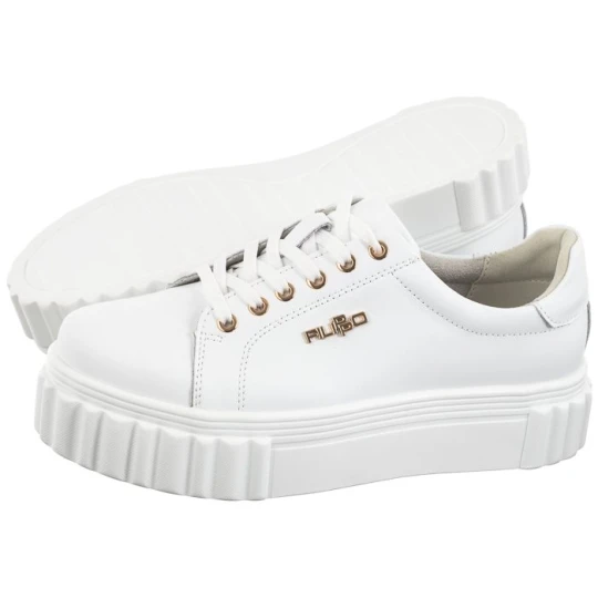 Zdjęcie produktu Sneakersy Białe DP6110 / 24 WH (FO76-a) Filippo