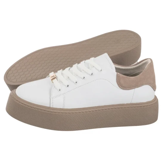 Zdjęcie produktu Sneakersy Białe DP6119 / 26 WH (FO108-a) Filippo