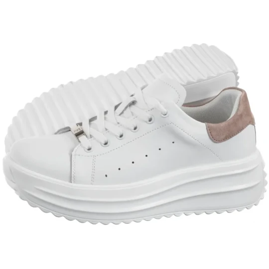 Zdjęcie produktu Sneakersy Białe DP6739 / 25 WH BE (FO149-a) Filippo