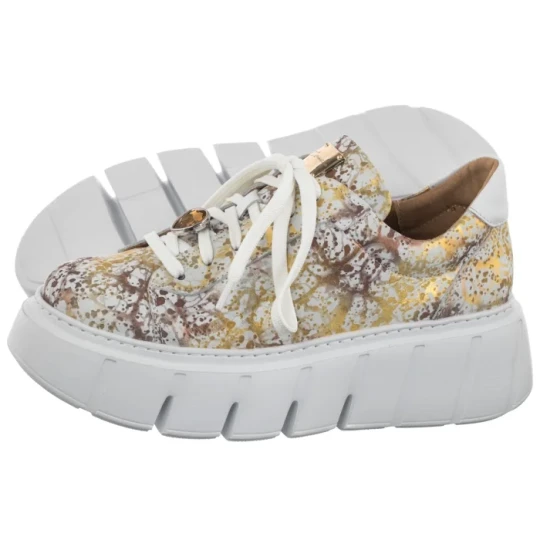 Zdjęcie produktu Sneakersy Białe/Złote 06891-11/00-8 (MA1303-d) Maciejka