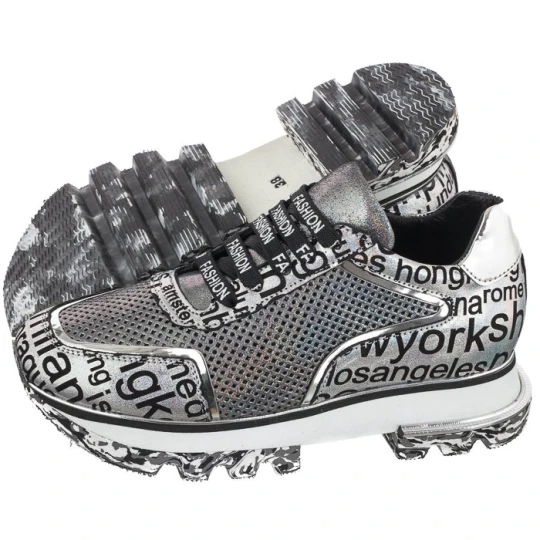 Zdjęcie produktu Sneakersy Biały-Srebrny 46C2478 (AR27-a) Artiker
