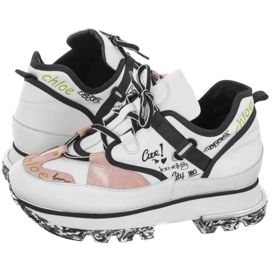 Zdjęcie produktu Sneakersy Biały-Srebrny 50C0554 (AR29-a) Artiker