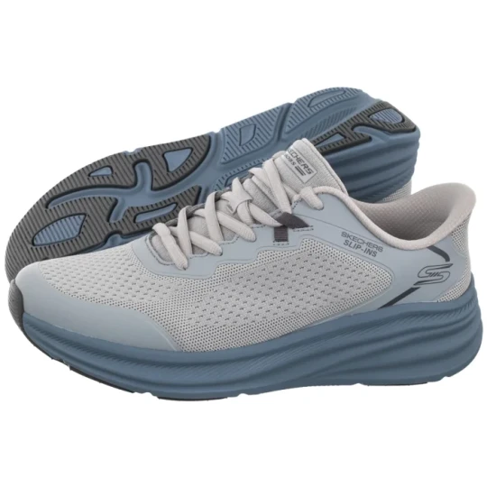 Zdjęcie produktu Sneakersy Bobs Skillz Slip-Ins Gray / Blue 118431 / GYBL (SK314-b) Skechers