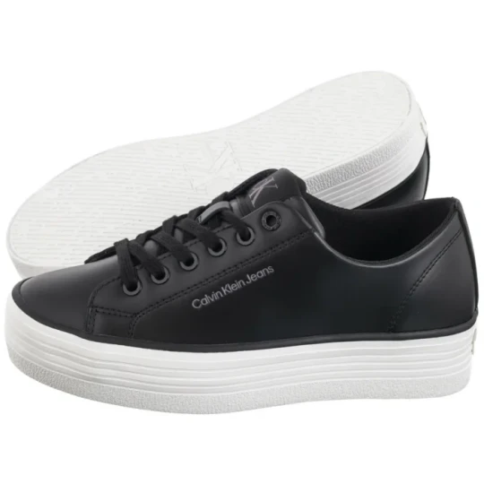 Zdjęcie produktu Sneakersy Bold Vulc Flatf Low Lth In Black / Bright White YW0YW01633 0GM (CK604-b) Calvin Klein