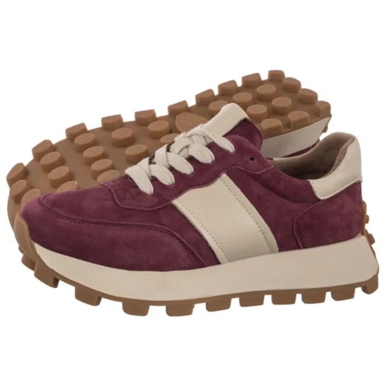 Zdjęcie produktu Sneakersy Bordowe DP7112 / 25 BG (FO179-b) Filippo