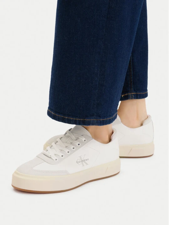 Zdjęcie produktu Sneakersy Calvin Klein Basket Cups Lup Wt Lth Su HW0HW02984 Biały