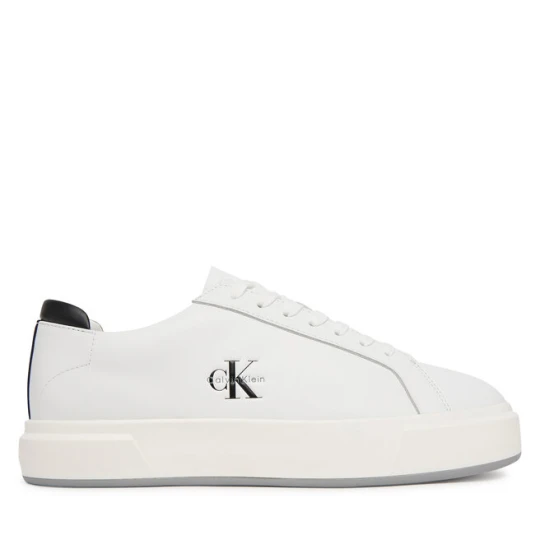 Zdjęcie produktu Sneakersy Calvin Klein Basket Cupsole Laceup Lth Ml YM0YM01460 Biały