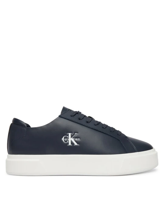 Zdjęcie produktu Sneakersy Calvin Klein Basket Cupsole Laceup Lth Ml YM0YM01460 Granatowy