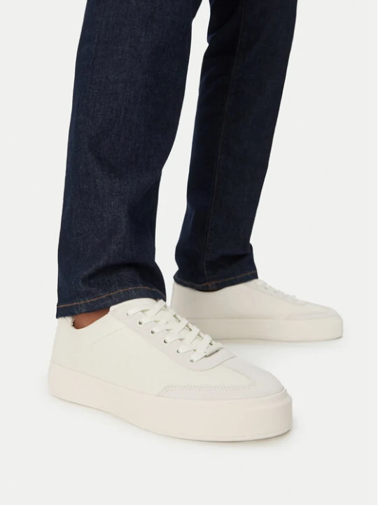 Zdjęcie produktu Sneakersy Calvin Klein Basket Cupsole Lup Wt Lth HM0HM02133 Kremowy