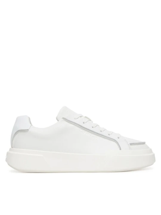 Zdjęcie produktu Sneakersy Calvin Klein Chunky Cupsole Lace Up Lth Pinch YM0YM01454 Biały