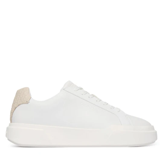 Zdjęcie produktu Sneakersy Calvin Klein Chunky Cupsole Laceup Lth Bt Aop HM0HM02070 Biały