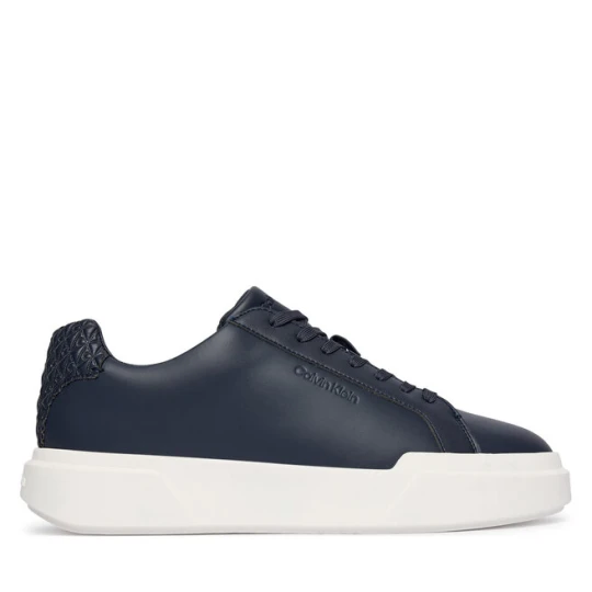 Zdjęcie produktu Sneakersy Calvin Klein Chunky Cupsole Laceup Lth Bt Aop HM0HM02070 Granatowy