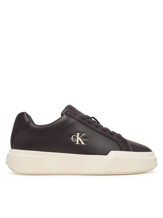 Zdjęcie produktu Sneakersy Calvin Klein Chunky Cupsole Laceup Lth YW0YW01947 Brązowy ciemny