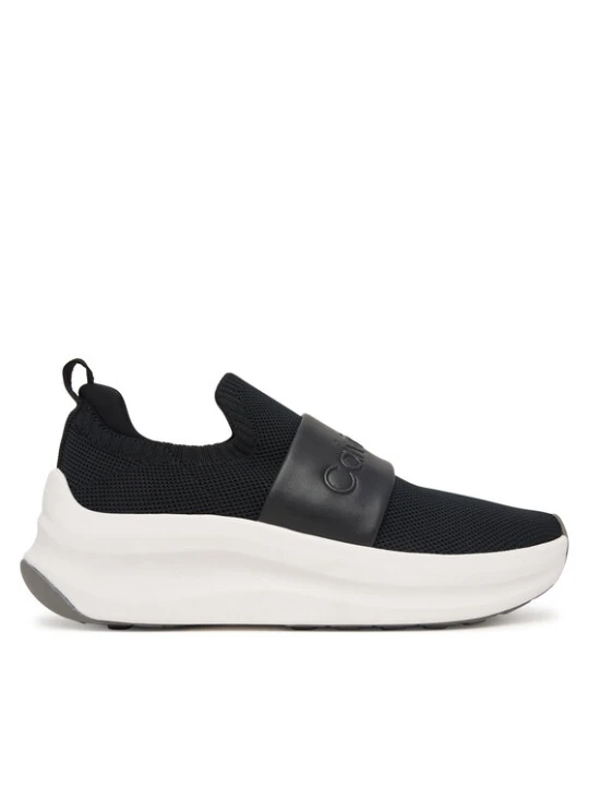 Zdjęcie produktu Sneakersy Calvin Klein Chunky Run Slipon Knit Logo Tape HW0HW03261 Czarny